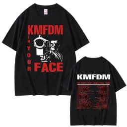 Rock Band Kmfdm Tour 97 Graphic Print T-shirt Summer Men Women Vintage Gothic Punk Streetwear Male Casual Pure Cotton T Shirts