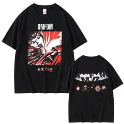 Rock Band Kmfdm Tour 97 Graphic Print T-shirt Summer Men Women Vintage Gothic Punk Streetwear Male Casual Pure Cotton T Shirts