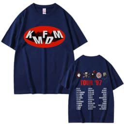 Rock Band Kmfdm Tour 97 Graphic Print T-shirt Summer Men Women Vintage Gothic Punk Streetwear Male Casual Pure Cotton T Shirts