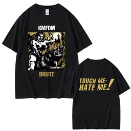 Rock Band Kmfdm Tour 97 Graphic Print T-shirt Summer Men Women Vintage Gothic Punk Streetwear Male Casual Pure Cotton T Shirts