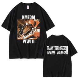 Rock Band Kmfdm Tour 97 Graphic Print T-shirt Summer Men Women Vintage Gothic Punk Streetwear Male Casual Pure Cotton T Shirts