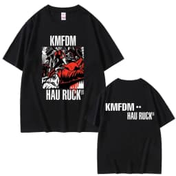 Rock Band Kmfdm Tour 97 Graphic Print T-shirt Summer Men Women Vintage Gothic Punk Streetwear Male Casual Pure Cotton T Shirts