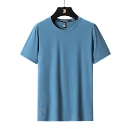 High-Quality Ice Silk T-Shirts Men Plus Size 8XL Male Tshirt Fat Man Tee Shirt Breathable Wearing Tee Tops Running Fast Shipping