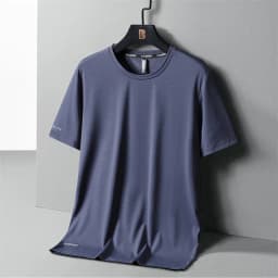 High-Quality Ice Silk T-Shirts Men Plus Size 8XL Male Tshirt Fat Man Tee Shirt Breathable Wearing Tee Tops Running Fast Shipping