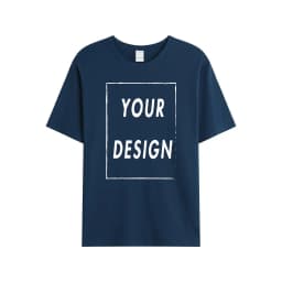 Custom 180GSM 100% Cotton Unisex T-Shirts - Add Your Logo/Photo/Slogan, Medium Thickness for Year-Round Wear