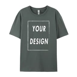 Custom 180GSM 100% Cotton Unisex T-Shirts - Add Your Logo/Photo/Slogan, Medium Thickness for Year-Round Wear