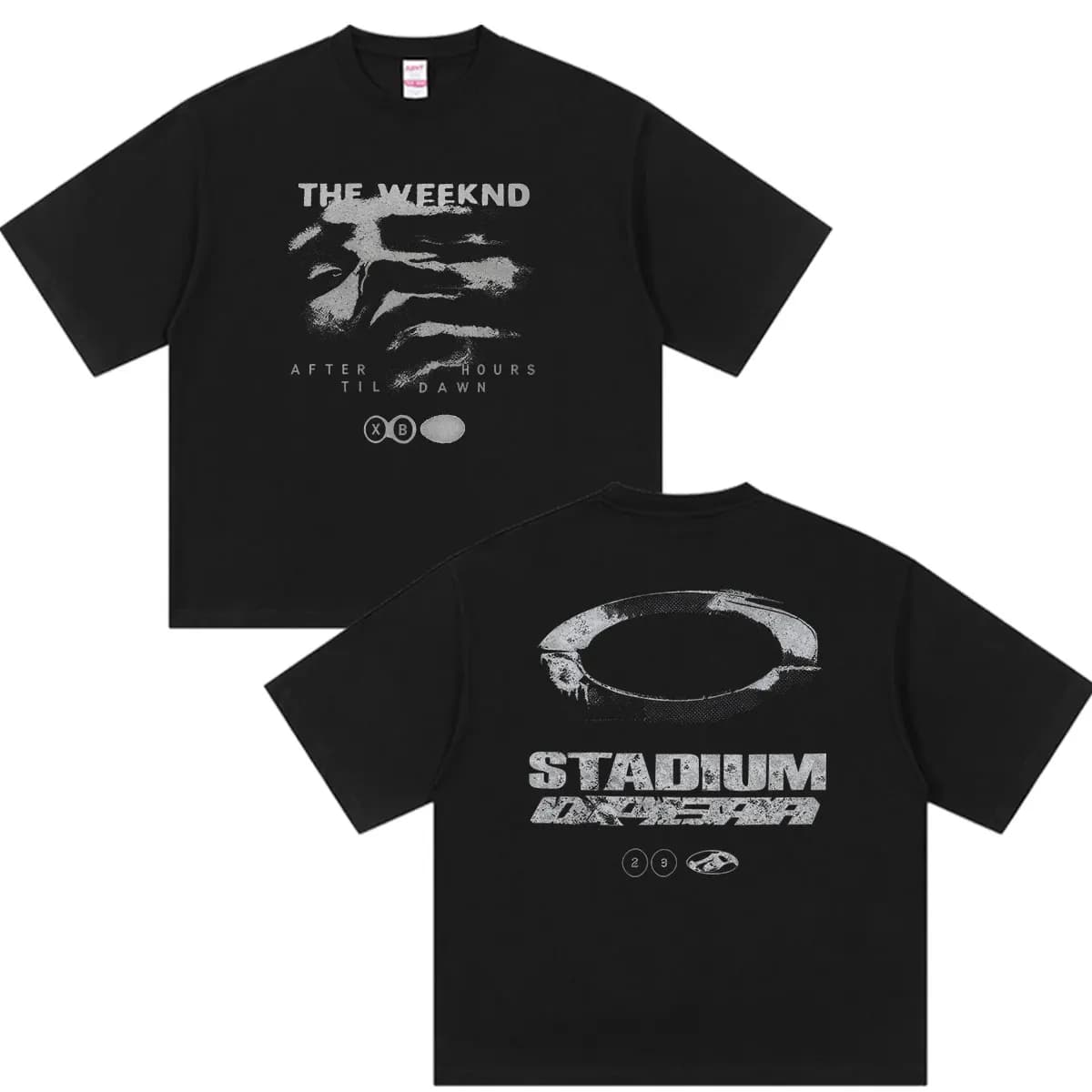 The Weeknd After Hours Til Dawn Stadium European Tour 2026 T-Shirt Men's Hip Hop Pop Fashion Short Sleeve T Shirt Man Streetwear