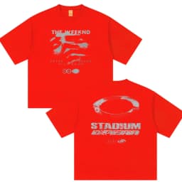 The Weeknd After Hours Til Dawn Stadium European Tour 2026 T-Shirt Men's Hip Hop Pop Fashion Short Sleeve T Shirt Man Streetwear