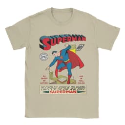 Men Women Comics Supermans T Shirts 100% Cotton Tops Casual Short Sleeve Round Collar Tees Gift Idea T-Shirt