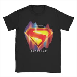Men Women Comics Supermans T Shirts 100% Cotton Tops Casual Short Sleeve Round Collar Tees Gift Idea T-Shirt