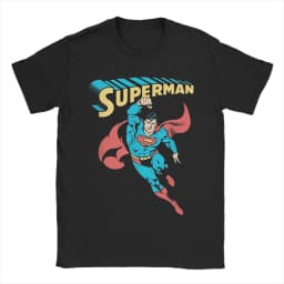 Men Women Comics Supermans T Shirts 100% Cotton Tops Casual Short Sleeve Round Collar Tees Gift Idea T-Shirt