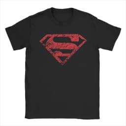 Men Women Comics Supermans T Shirts 100% Cotton Tops Casual Short Sleeve Round Collar Tees Gift Idea T-Shirt