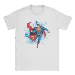 Men Women Comics Supermans T Shirts 100% Cotton Tops Casual Short Sleeve Round Collar Tees Gift Idea T-Shirt
