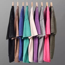 American Style Retro Heavyweight Solid Color Short Sleeved T-shirt Men Women Summer Street Trendy Washed Old Oversized Clothes