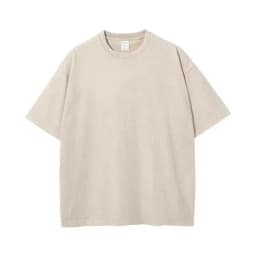 American Style Retro Heavyweight Solid Color Short Sleeved T-shirt Men Women Summer Street Trendy Washed Old Oversized Clothes