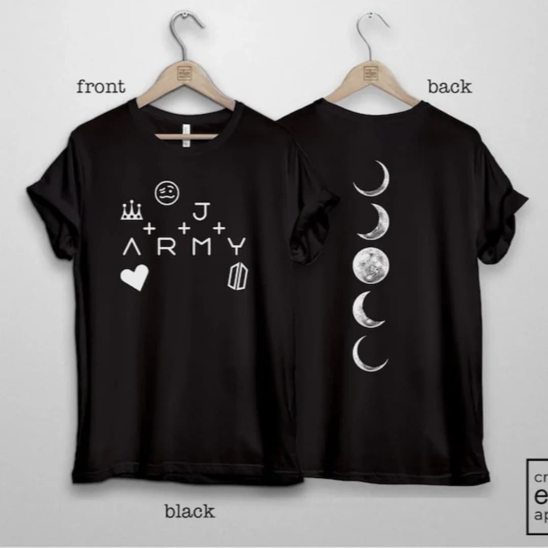 Kpop Army Tattoo Printed T-shirt World Tour Concert T-Shirt Summer Pure cotton Men's T-Shirt Kid's Clothing Tee Y2k Woman