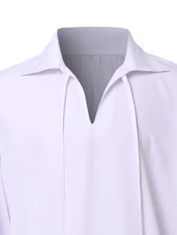 Vintage-Style V-Neck Shirt for Men, Suitable for Pirates, Halloween, Or Vampire Costumes