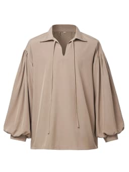 Vintage-Style V-Neck Shirt for Men, Suitable for Pirates, Halloween, Or Vampire Costumes