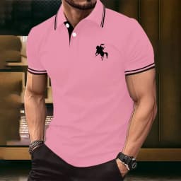2026 Summer Men's Polo Shirt - 3D Printed Design Breathable Lightweight Stylish and Fashionable Outdoor Men's Clothing