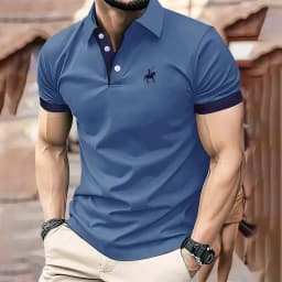 2026 Summer Men's Polo Shirt - 3D Printed Design Breathable Lightweight Stylish and Fashionable Outdoor Men's Clothing