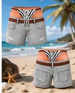 Funny Loose Beach Pants Vacation Casual 2026 Summer New Men 3d Print Vacation Beach Shorts Travel Gift for Men Surf Board Shorts