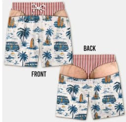 Funny Loose Beach Pants Vacation Casual 2026 Summer New Men 3d Print Vacation Beach Shorts Travel Gift for Men Surf Board Shorts