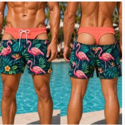 Funny Loose Beach Pants Vacation Casual 2026 Summer New Men 3d Print Vacation Beach Shorts Travel Gift for Men Surf Board Shorts