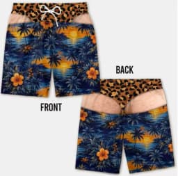 Funny Loose Beach Pants Vacation Casual 2026 Summer New Men 3d Print Vacation Beach Shorts Travel Gift for Men Surf Board Shorts