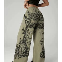 2026 Summer Fashion New Gothic Dark Punk Style 3D Printed Loose Outdoor Pants Street Harajuku Leisure Sports Loose Causal Pants