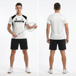 Badminton Jersey T Shirts Men & Women Quick Drying Sports Fitness T-shirt Breathable Round Neck Short Sleeved Training Tees