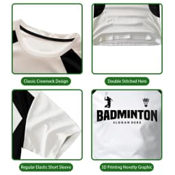 Badminton Jersey T Shirts Men & Women Quick Drying Sports Fitness T-shirt Breathable Round Neck Short Sleeved Training Tees