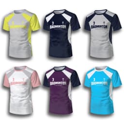 Badminton Jersey T Shirts Men & Women Quick Drying Sports Fitness T-shirt Breathable Round Neck Short Sleeved Training Tees