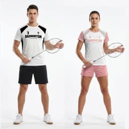 Badminton Jersey T Shirts Men & Women Quick Drying Sports Fitness T-shirt Breathable Round Neck Short Sleeved Training Tees
