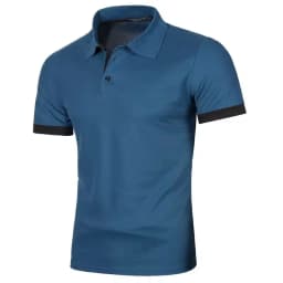 Summer Mens Polo Shirts Short Sleeve Sport T Shirt Quick Dry Athletic Workout Polo Lightweight Breathable Streetwear
