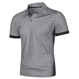 Summer Mens Polo Shirts Short Sleeve Sport T Shirt Quick Dry Athletic Workout Polo Lightweight Breathable Streetwear