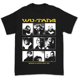 Classic Yellow Legendary Rap Group Wu Tang Band T-Shirt Cotton Graphic Tee Men Women Summer Streetwear