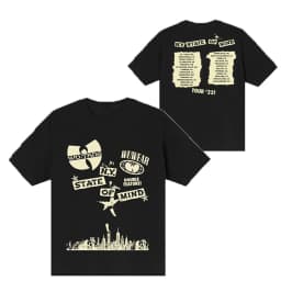 Classic Yellow Legendary Rap Group Wu Tang Band T-Shirt Cotton Graphic Tee Men Women Summer Streetwear