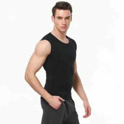 1/3 Piece Men's Wide-shouldered Cotton Vest Youth Sports Fitness Basketball Football Breathable Sweat-absorbent Joker Slim Top