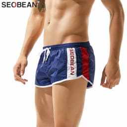 SEOBEAN Shorts Mens Bermuda Beach Men Shorts Male Brand Board Shorts Men's Short Leisure Fitness Fashion Jogger 4 Colors