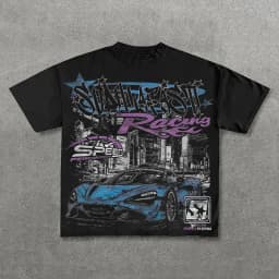 Graphic T-shirt Men Women Vintage Top Hip Hop Streetwear Oversized Tshirt Short Sleeve Casual Clothing Summer Fashion Trendy Tee