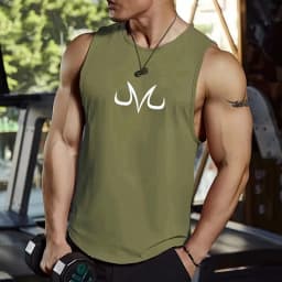 Men's sleeveless fitness shirt anime M sports leisure jogging fast drying summer training clothes fitness men