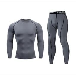 Men's 2/3pcs sets Boxing suit rashguard male kit MMA compression clothing men long-sleeved t-shirt+leggings tracksuit Sport Suit