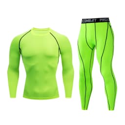 Men's 2/3pcs sets Boxing suit rashguard male kit MMA compression clothing men long-sleeved t-shirt+leggings tracksuit Sport Suit