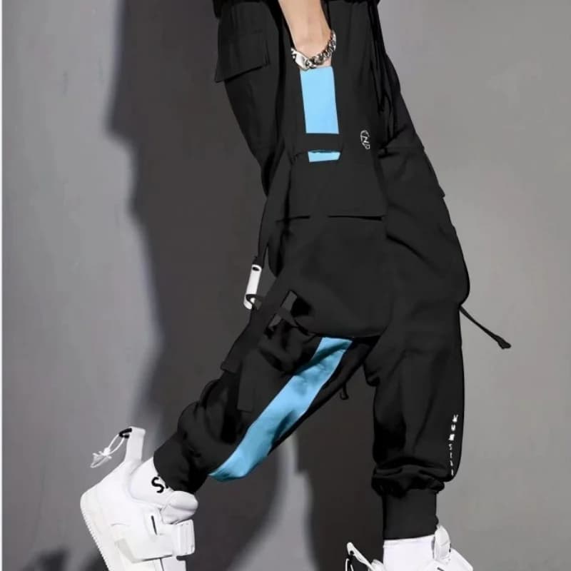 Men's New Pants, Men's Korean Style Trendy Loose Fitting Student Ins Nine Point Chic Casual Workwear Pants, Trendy Brand Ankle B