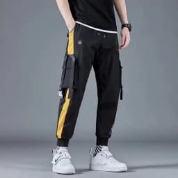 Men's New Pants, Men's Korean Style Trendy Loose Fitting Student Ins Nine Point Chic Casual Workwear Pants, Trendy Brand Ankle B