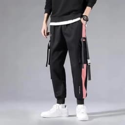 Men's New Pants, Men's Korean Style Trendy Loose Fitting Student Ins Nine Point Chic Casual Workwear Pants, Trendy Brand Ankle B