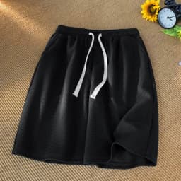 Waffle shorts men's summer thin new loose casual sports fashion brand beach American five-point pants