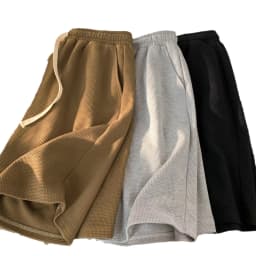 Waffle shorts men's summer thin new loose casual sports fashion brand beach American five-point pants