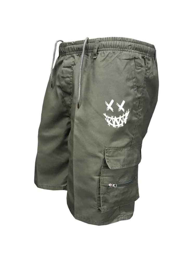 American Flag Printed Cargo Shorts Independence Day Eagle Shorts Summer Cargo Work Camping Multi-pocket Short Pants Streetwear