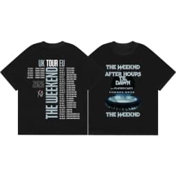 The Weeknd After Hours Til Dawn Tour 2026 Merch T Shirts Fashion Hip Hop Short Sleeve T-shirts Men Women Casual Cotton T-shirt